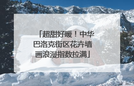 超甜好暖！中华巴洛克街区花卉墙画浪漫指数拉满