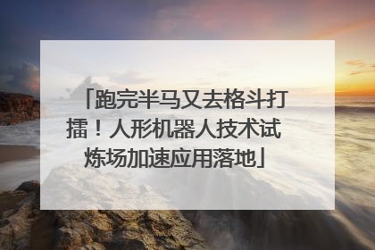 跑完半马又去格斗打擂！人形机器人技术试炼场加速应用落地