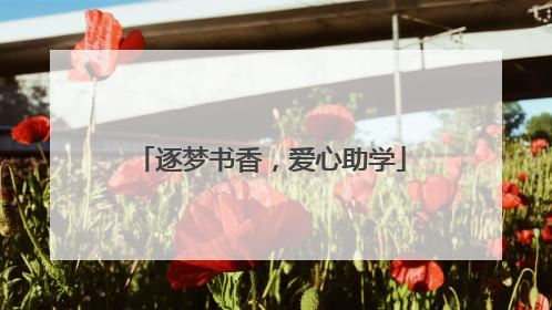 逐梦书香，爱心助学