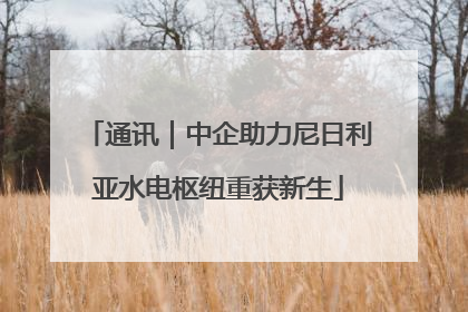 通讯｜中企助力尼日利亚水电枢纽重获新生