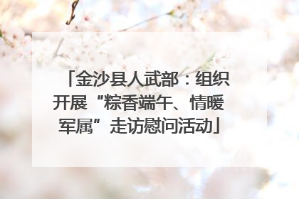金沙县人武部：组织开展“粽香端午、情暖军属”走访慰问活动