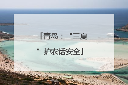 青岛：“三夏”护农话安全