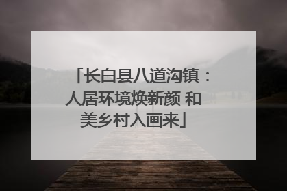 长白县八道沟镇：人居环境焕新颜 和美乡村入画来