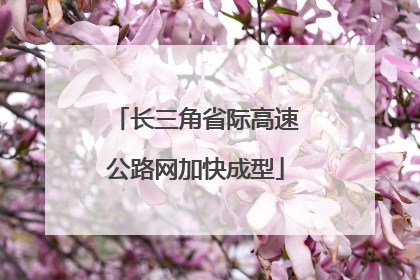 长三角省际高速公路网加快成型