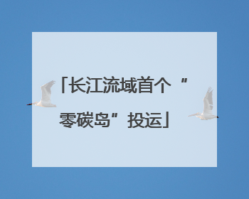 长江流域首个“零碳岛”投运