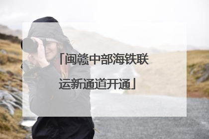 闽赣中部海铁联运新通道开通