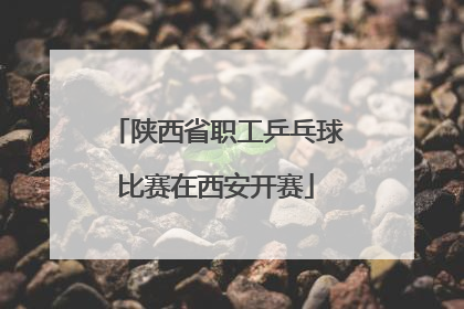 陕西省职工乒乓球比赛在西安开赛