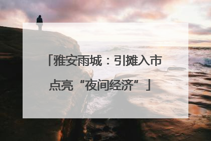 雅安雨城：引摊入市 点亮“夜间经济”