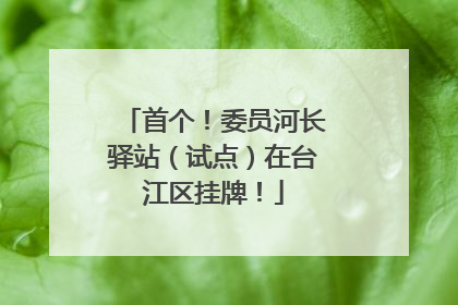 首个！委员河长驿站（试点）在台江区挂牌！