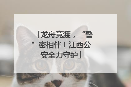龙舟竞渡，“警”密相伴！江西公安全力守护