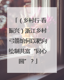 （乡村行·看振兴）浙江乡村弓箭馆何以靶向绘制共富“同心圆”？