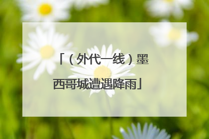 （外代一线）墨西哥城遭遇降雨