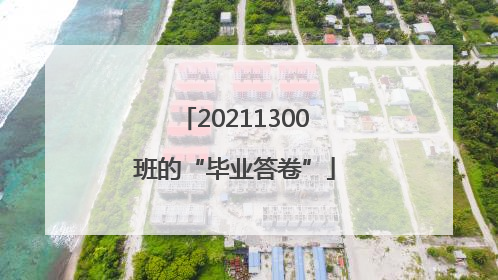 20211300班的“毕业答卷”