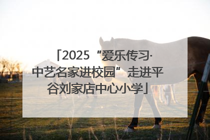 2025“爱乐传习·中艺名家进校园”走进平谷刘家店中心小学