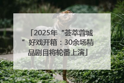 2025年“荟萃蓉城”好戏开箱：30余场精品剧目将轮番上演