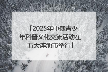 2025年中俄青少年科普文化交流活动在五大连池市举行