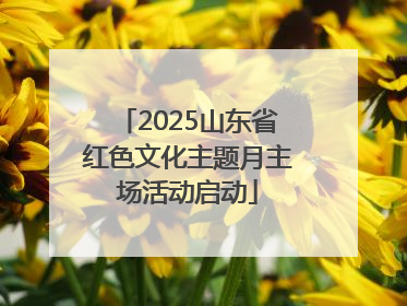 2025山东省红色文化主题月主场活动启动