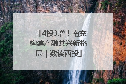 4投3增！南充构建产融共兴新格局｜数读西投
