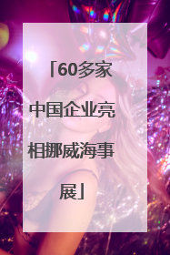 60多家中国企业亮相挪威海事展